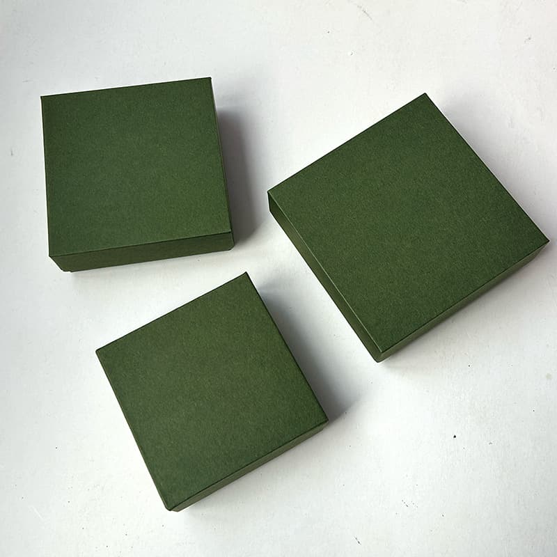 Scatola per gioielli in carta di colore solido - Imballaggio regalo Tian Di Gai per collane, orecchini, anelli e bracciali