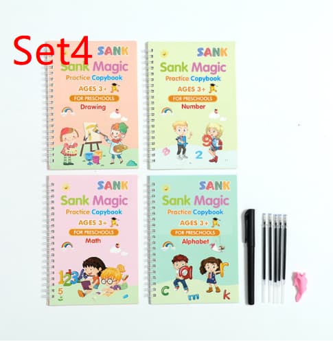 Cross-Border English Magic Handwriting Practice Book - English Calligraphy Stencil