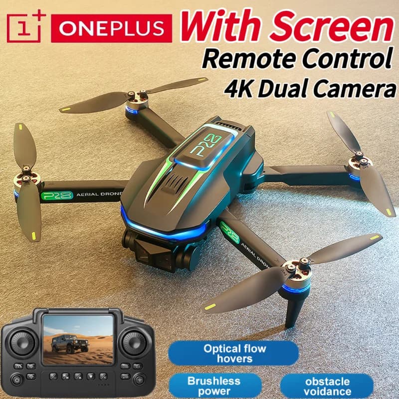 ONEPLUS P28 Drone Profesional 4K HD Cámara Evitación de obstáculos Tomadas aéreas Sin escobillas Helicóptero Juguete Control remoto
