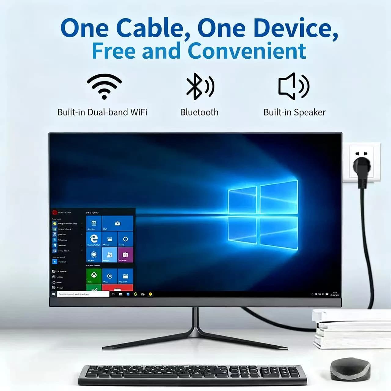 أداة حوسبة واحدة من OEM الاقتصادية 22 بوصة شاشة LED HD 21,5 بوصة حاسوب سطح المكتب Core i3 i5 i7 أداة حوسبة واحدة من سطح المكتب حاسوب صغير