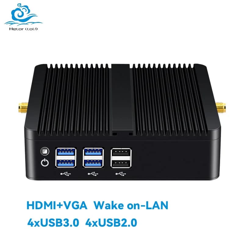 Fanless mini PC with Intel processor