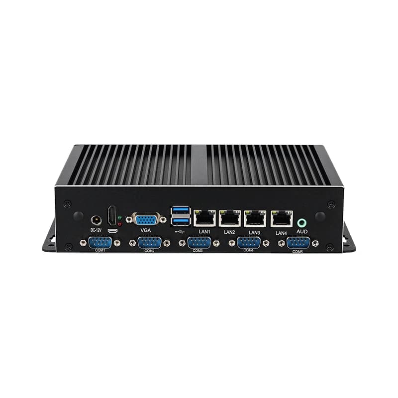 Industrial Mini PC with I3/I5/I7, Borebone Kit, DDR3 RAM, SSD, Linux Support, 4x LAN, 6x RS232/485, 6x USB, 1x HDMI Computer