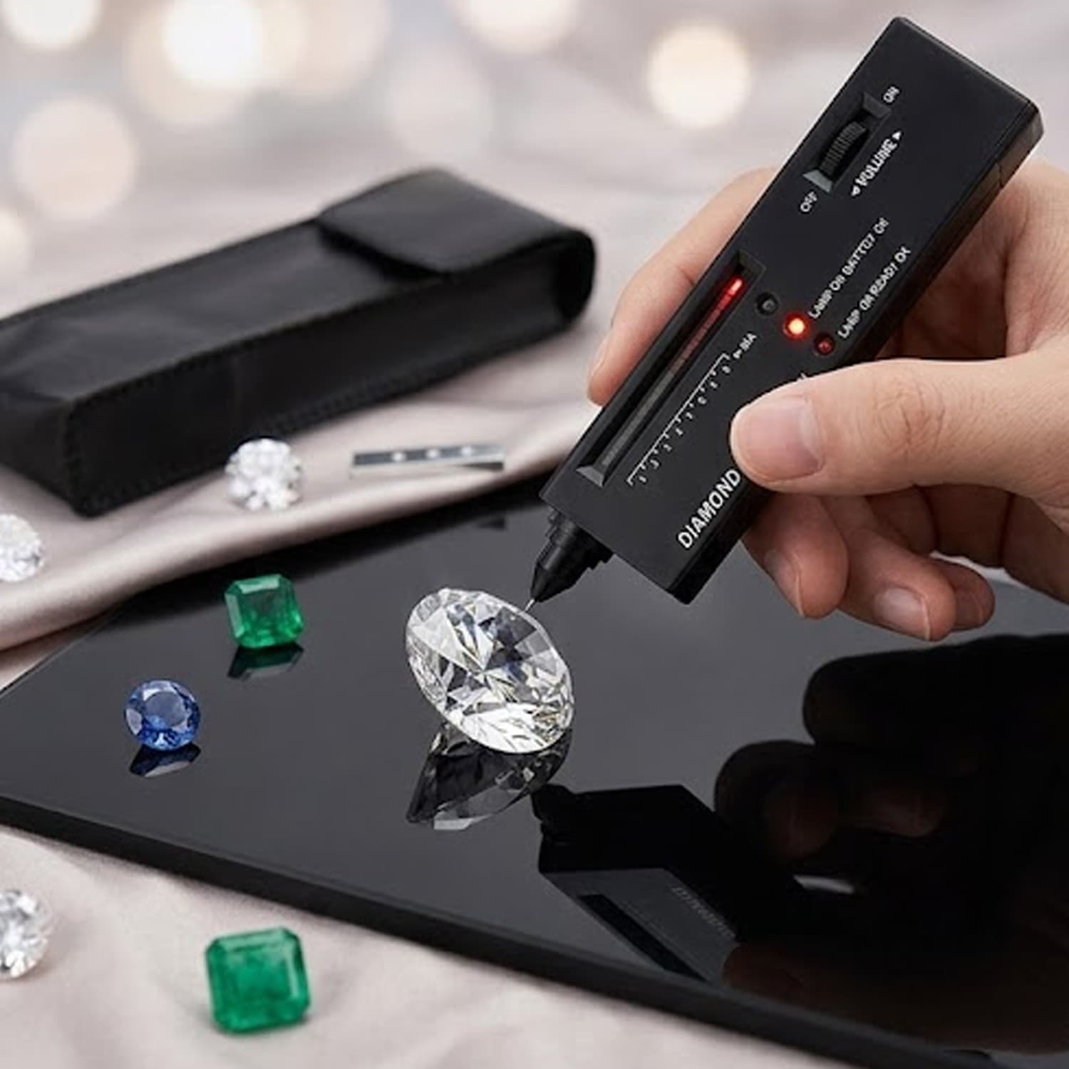 Probador de diamantes y moissanita para gemas