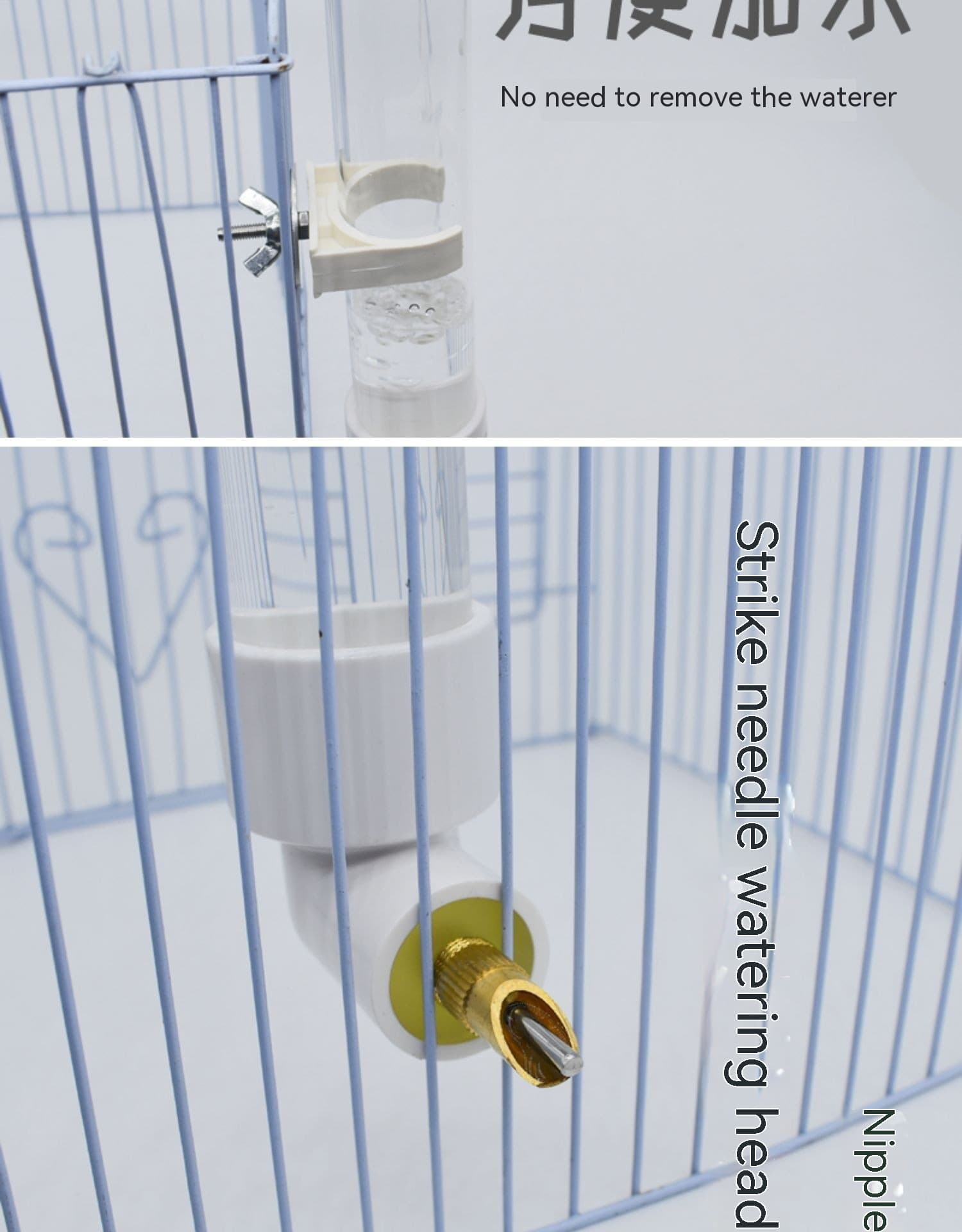 Parrot Water Fountain Firing Pin Trinkflasche Großer Automatischer Wasserspender Haustier Totoro Hängender Kaninchenwasserbecher