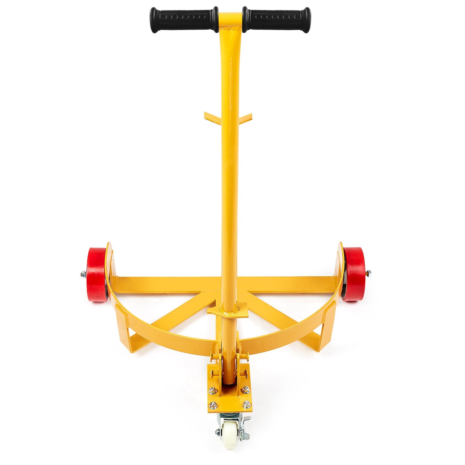 55 Gallon Drum Dolly, 1200 Lbs Load Capacity, Barrel Dolly Cart Drum Caddy Round Dolly Steel Low Profile, Heavy Duty Steel Frame With Adjustable Handl