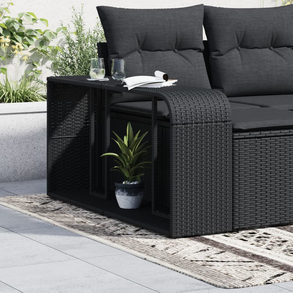 Regale aus Polyrattan, 2 Stück, für den Außenbereich
