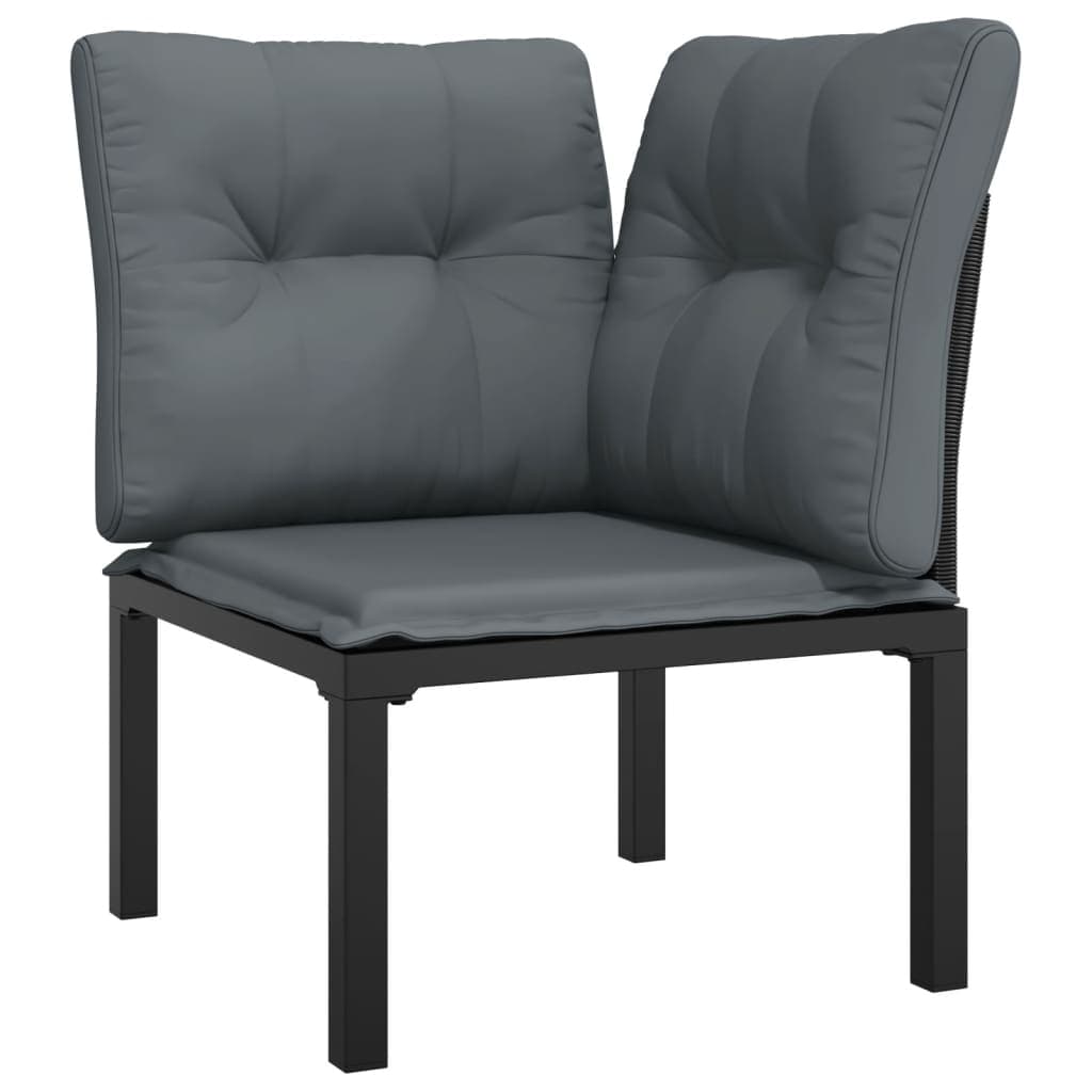 3-teiliges Garten-Lounge-Set aus Polyrattan