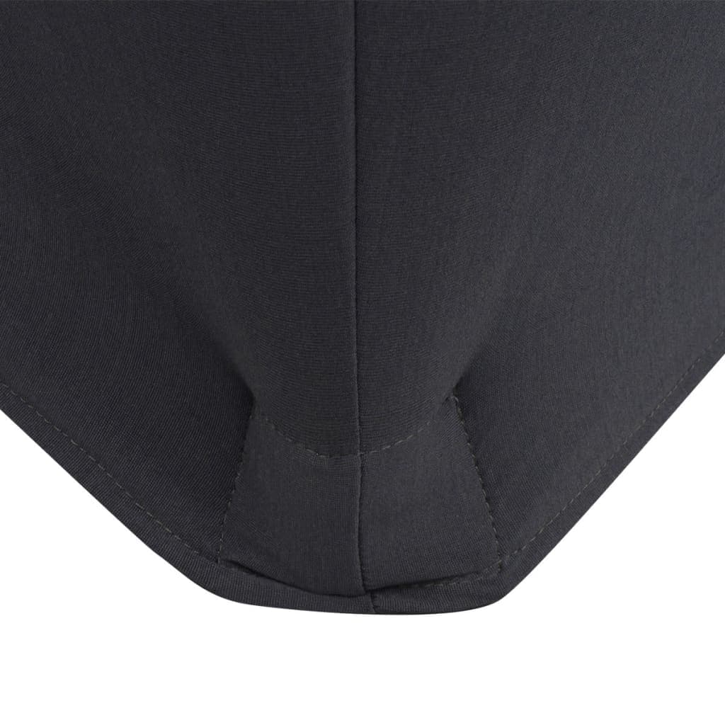 Stretch table cover set of 2 120 x 60 cm anthracite