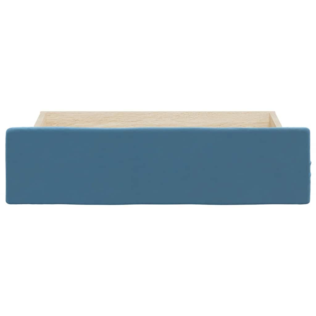 Bett-Schubladen 2er-Set Holz und Samt