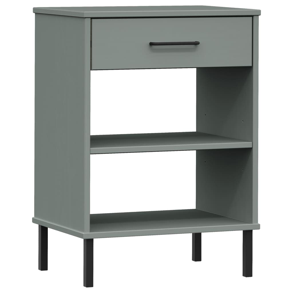 Oslo Konsolenschrank Massivkiefer Metallfüße