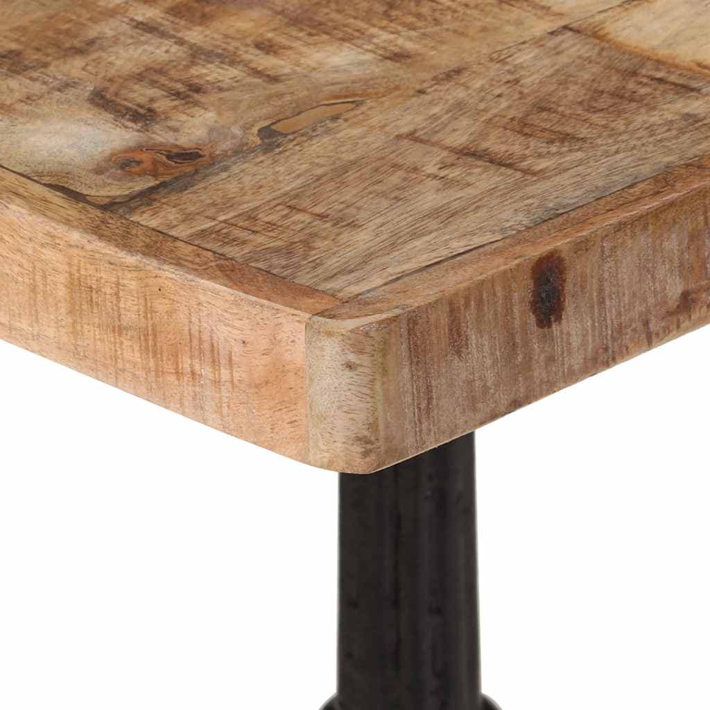 Bistrotisch 60 cm Mangoholz rau