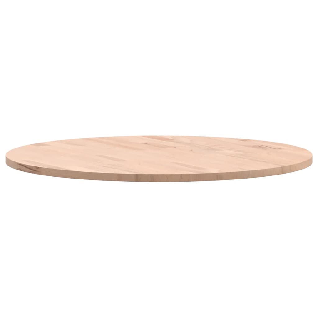 Runde Tischplatte aus massivem Buchenholz, 60 cm