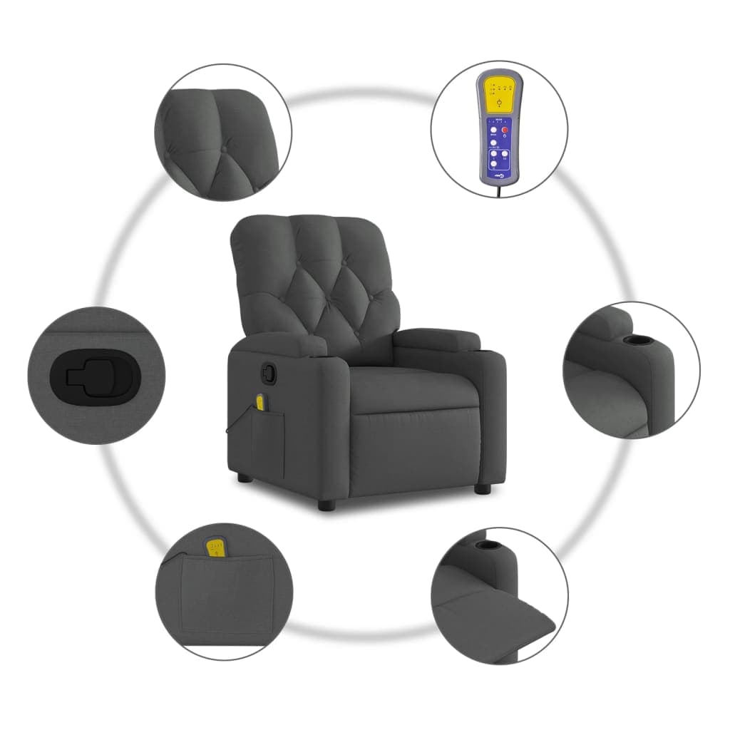 Massage-Liegesessel mit Relaxfunktion