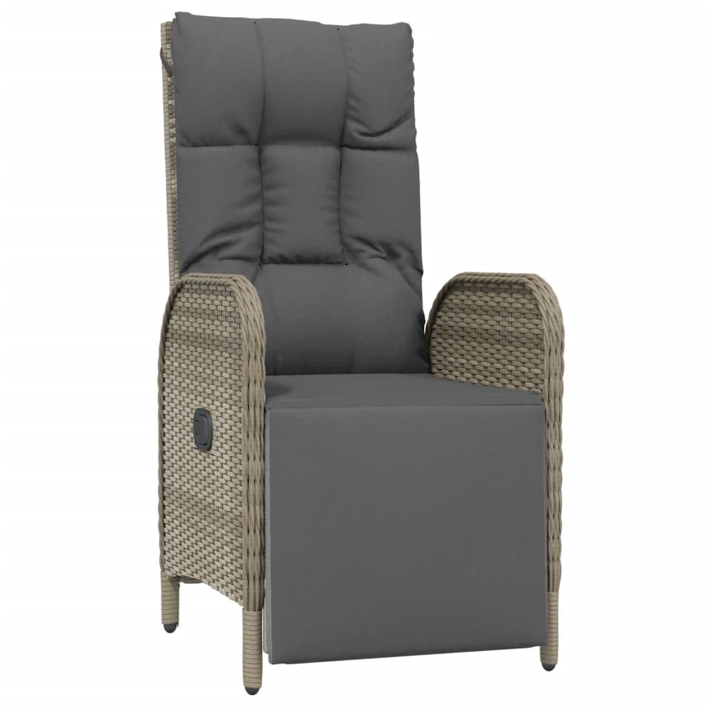 Garten-Relaxsessel mit Polstern, 2er-Set, Polyrattan