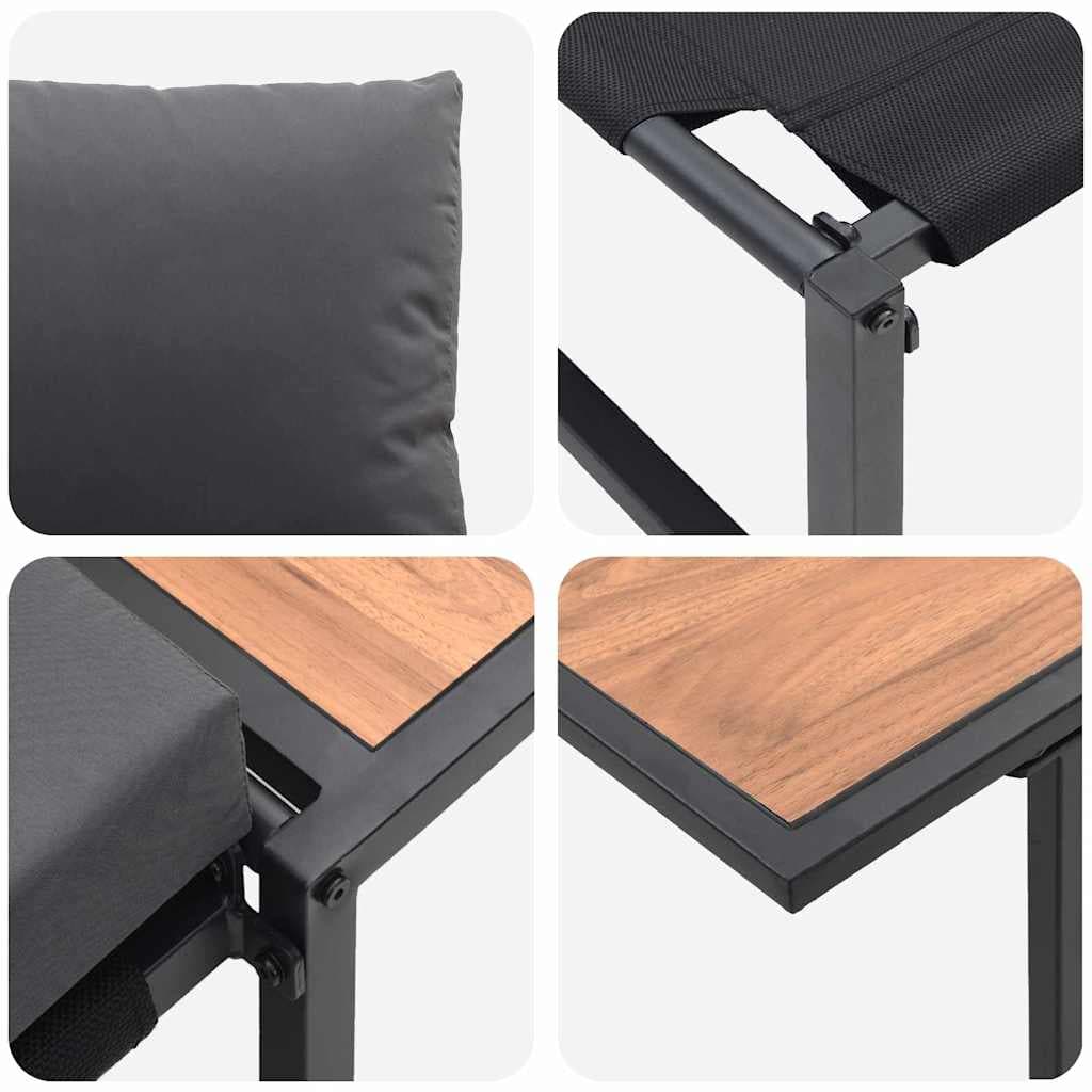 Garten-Essgruppe 2-teilig Anthrazit – Robust & Stylisch