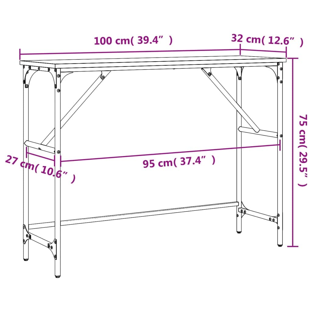 Konsolentisch Sonoma Eiche 100 cm Holz