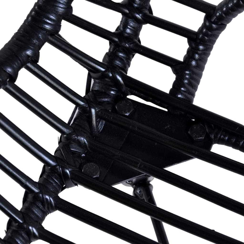 Esszimmerstühle 4er-Set aus Naturrattan