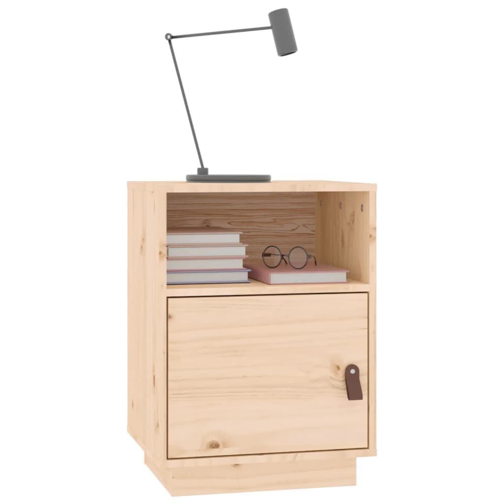 Nachttisch aus massivem Kiefernholz, 40 cm