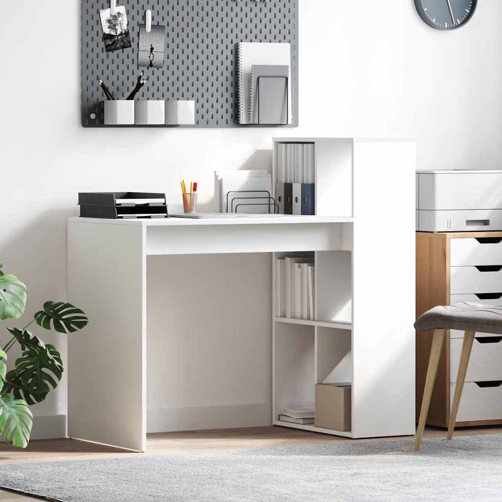 Tisch mit Ablagefach 108 x 55 cm, Holzoptik