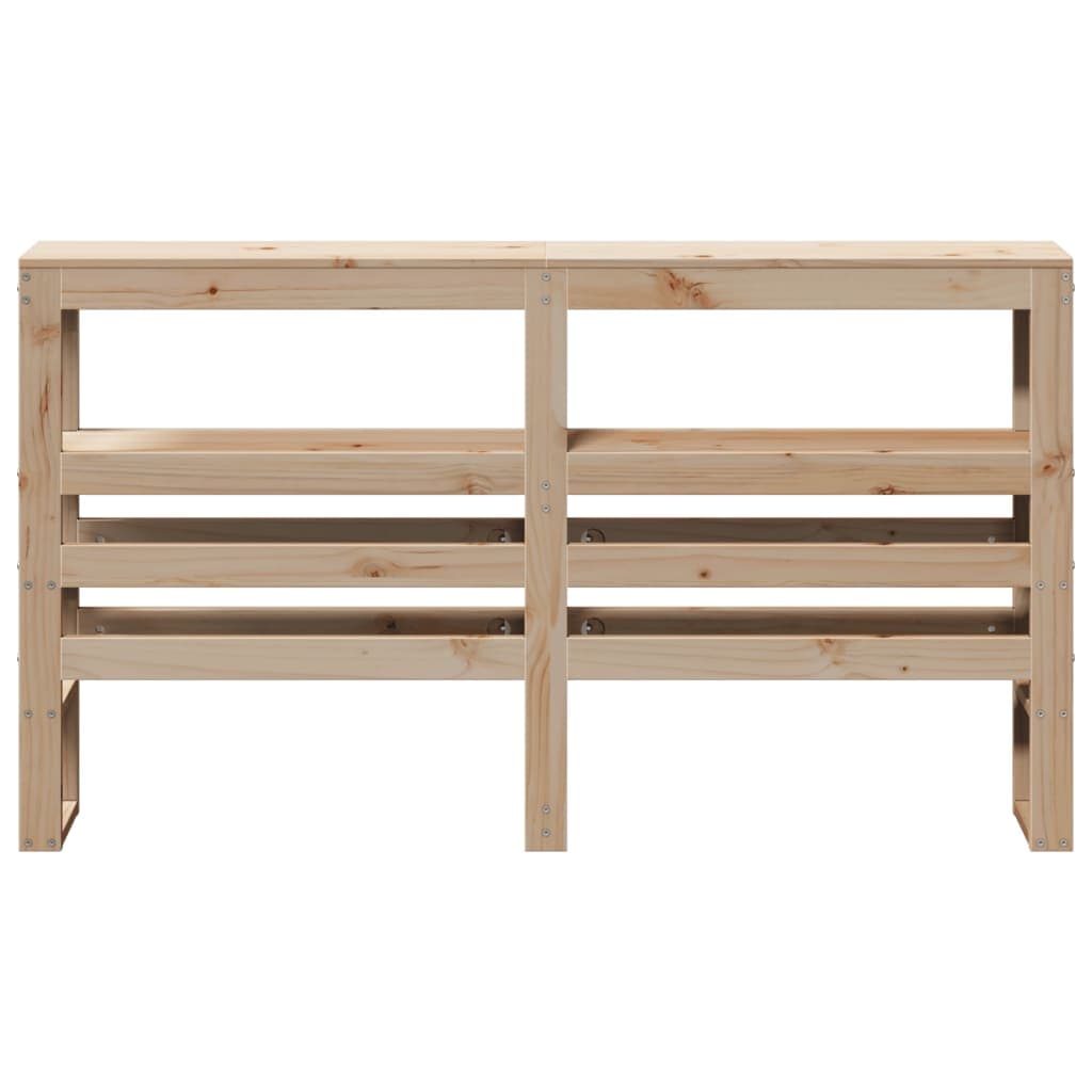 Kopfteil mit Regalen 120 cm Massivkiefer