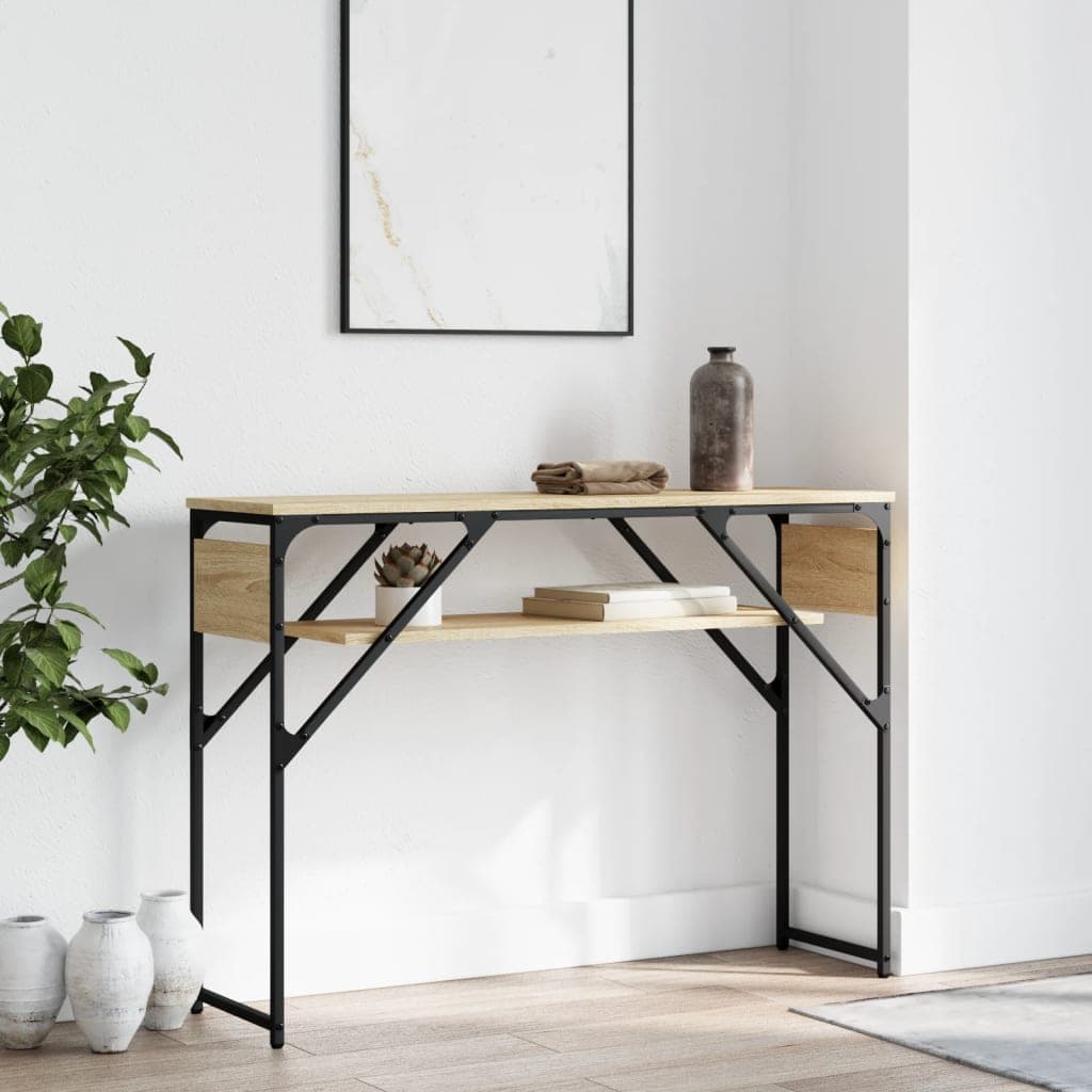 Konsolentisch mit Ablage Sonoma-Eiche 105 cm