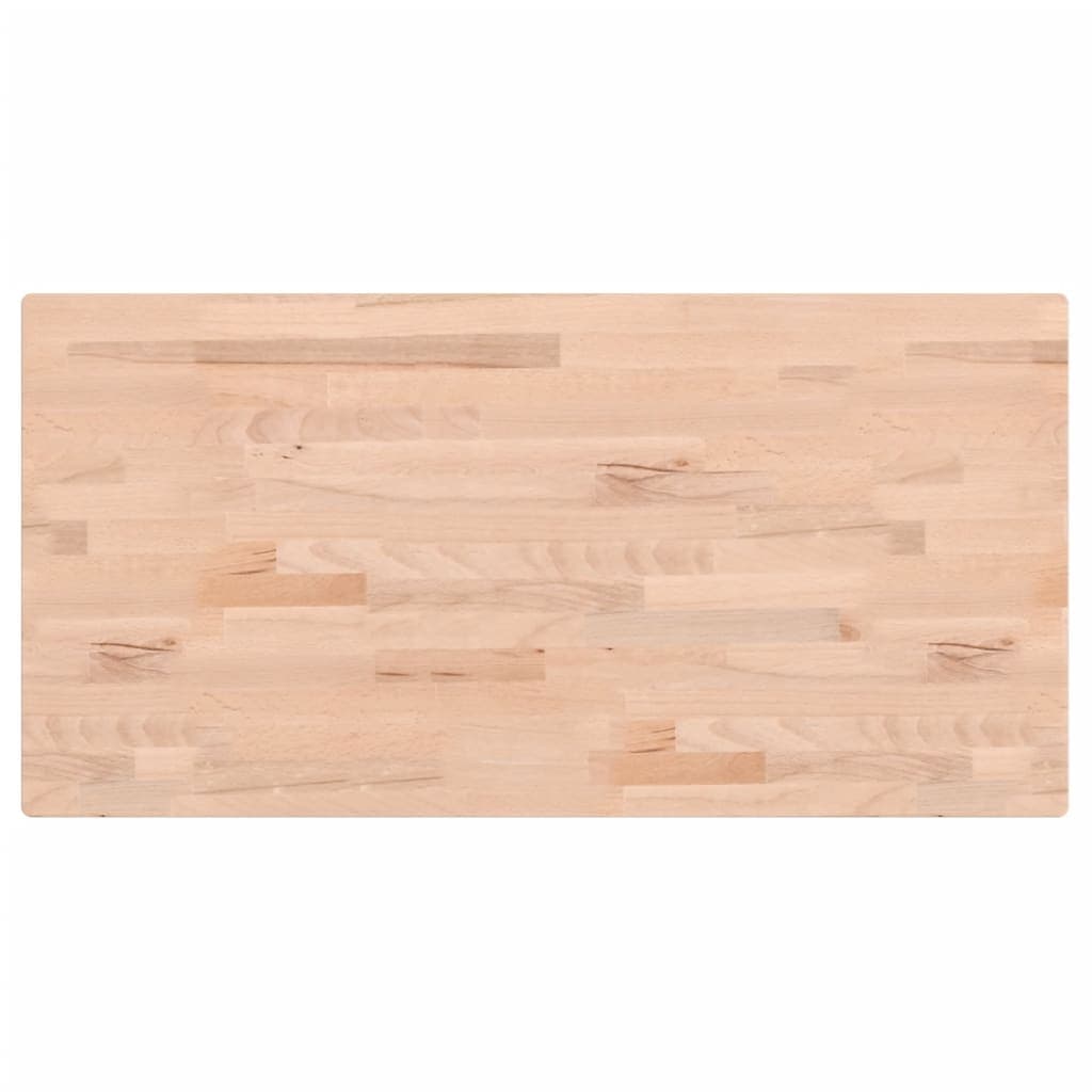 Waschtischplatte 80x40x1,5 cm aus massivem Buchenholz