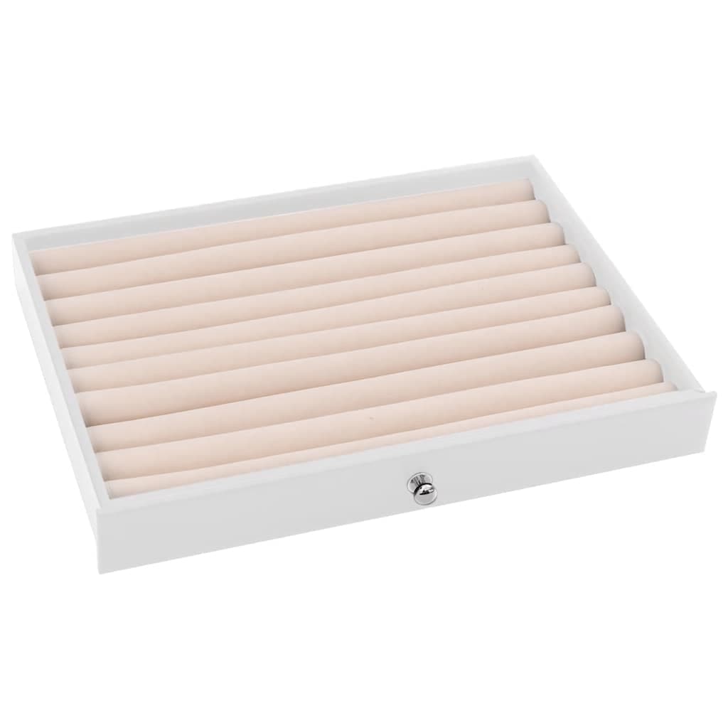 10-lagige Schmuckbox mit Uhrenhaltern, 29 x 20,5 x 40,5 cm