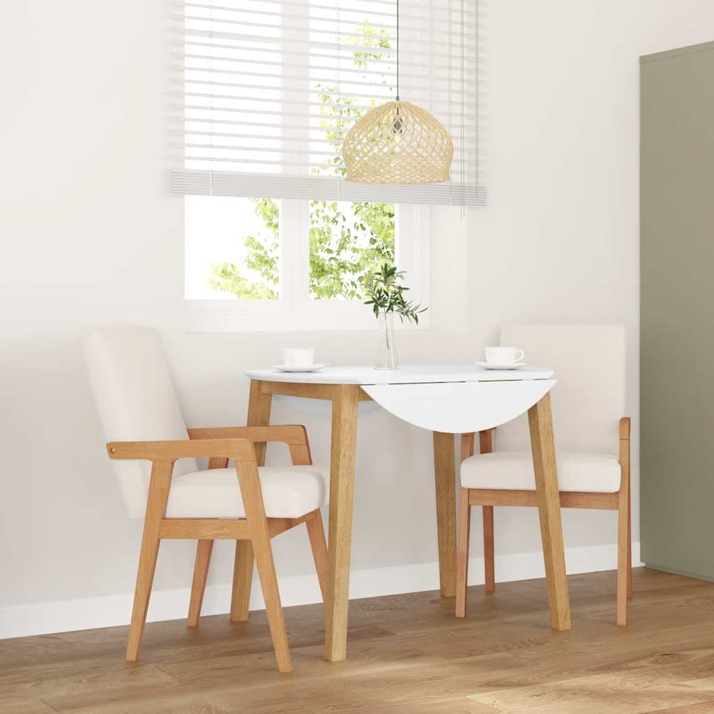 Esszimmerstühle mit Sitzkissen 2er-Set Massivholz
