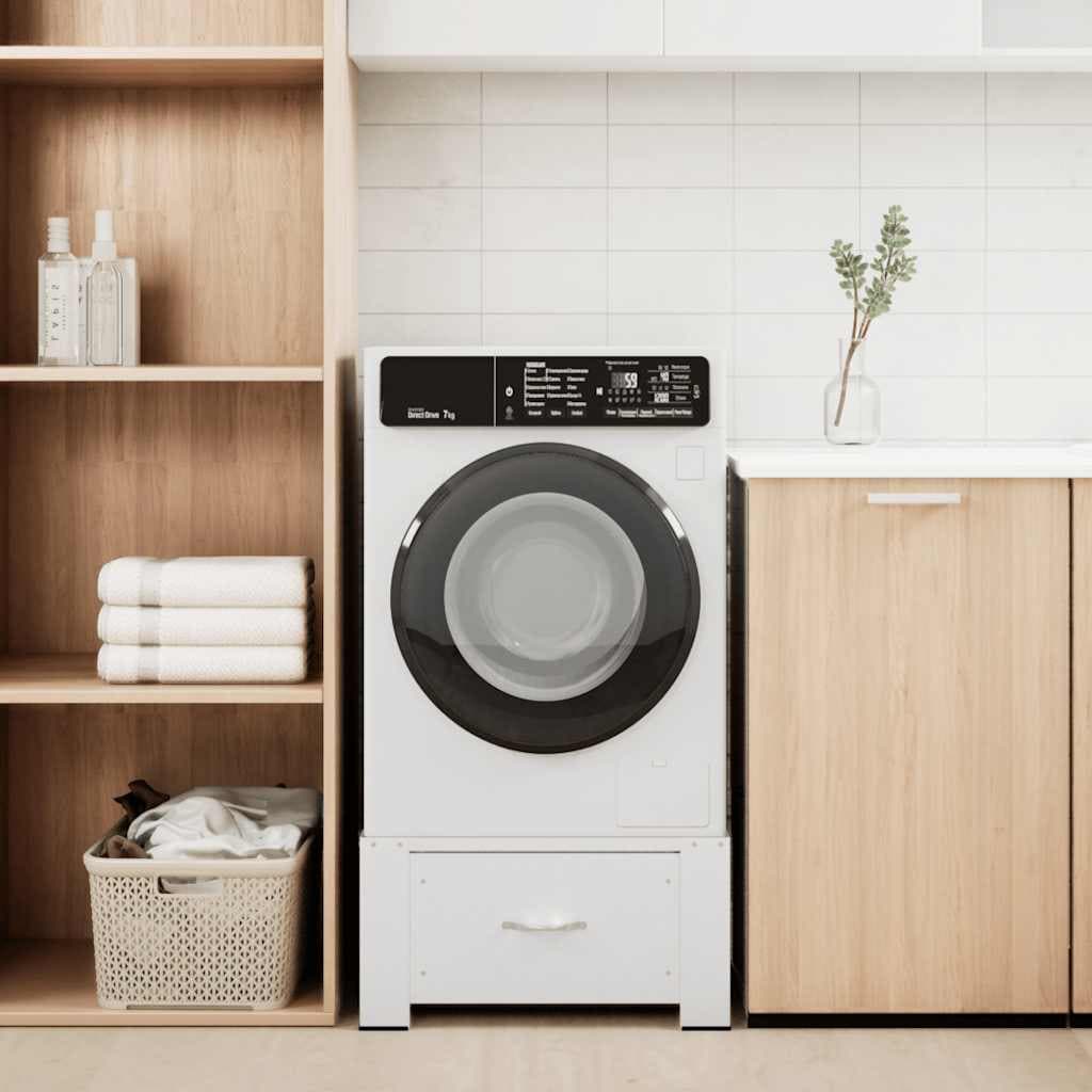 Waschmaschinenuntersatz mit Schublade, Doppelschrank