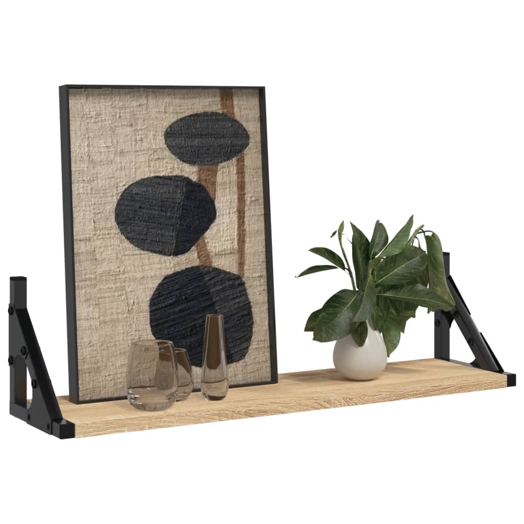 Wandregale 2er-Set Sonoma Eiche 60 cm