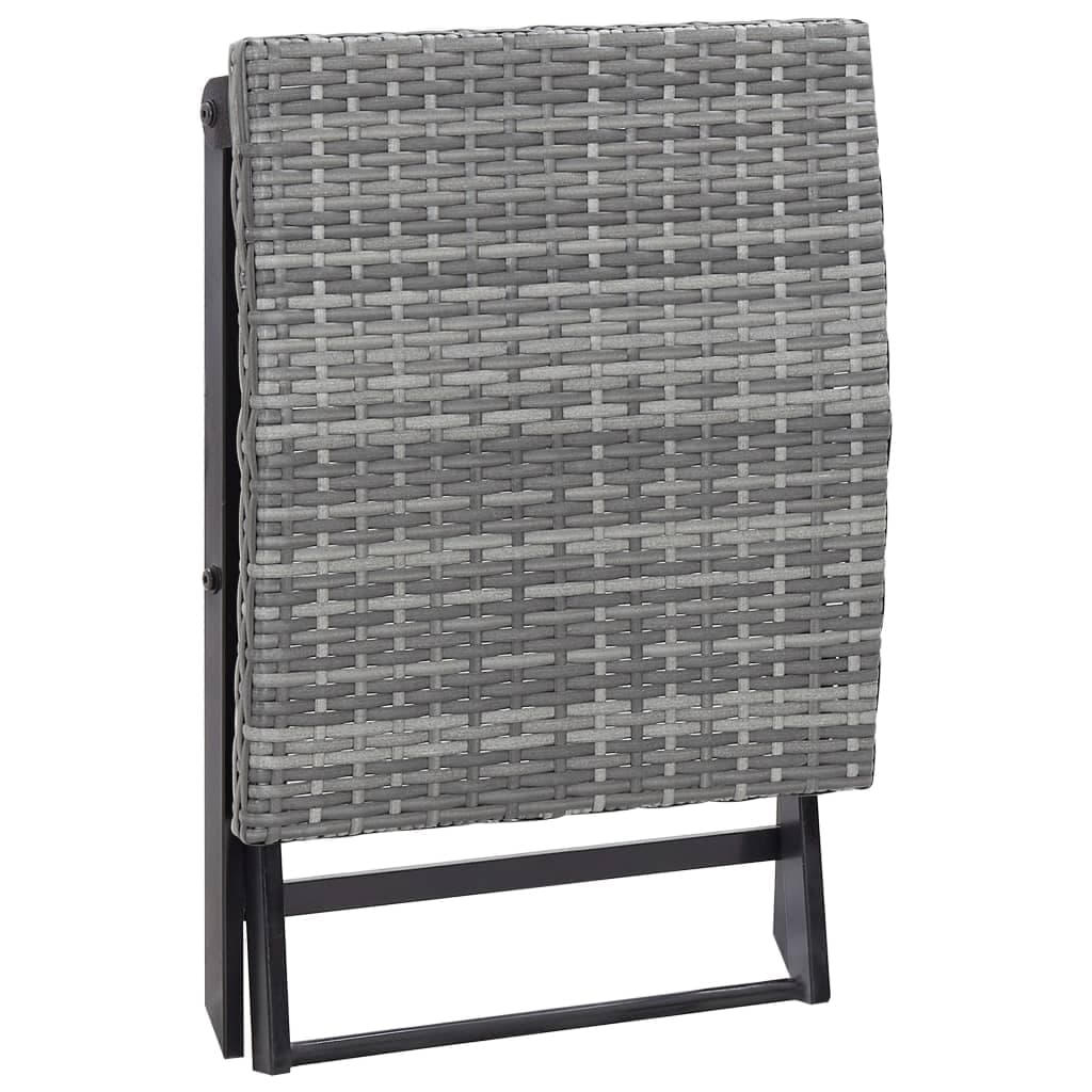 Faltbarer Hocker aus Polyrattan