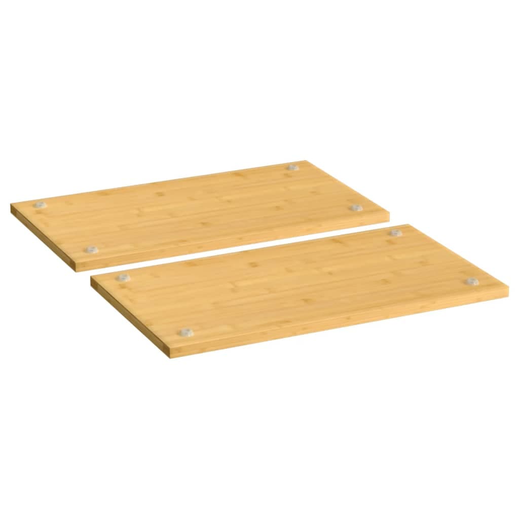 Stove cover boards bamboo 2 pieces 50x28x1.5 cm