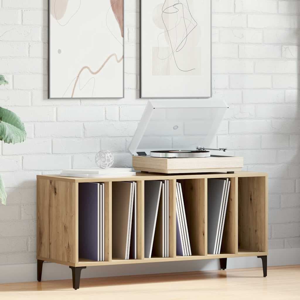 Schallplattenschrank Artisan Eiche 100x38x48 cm