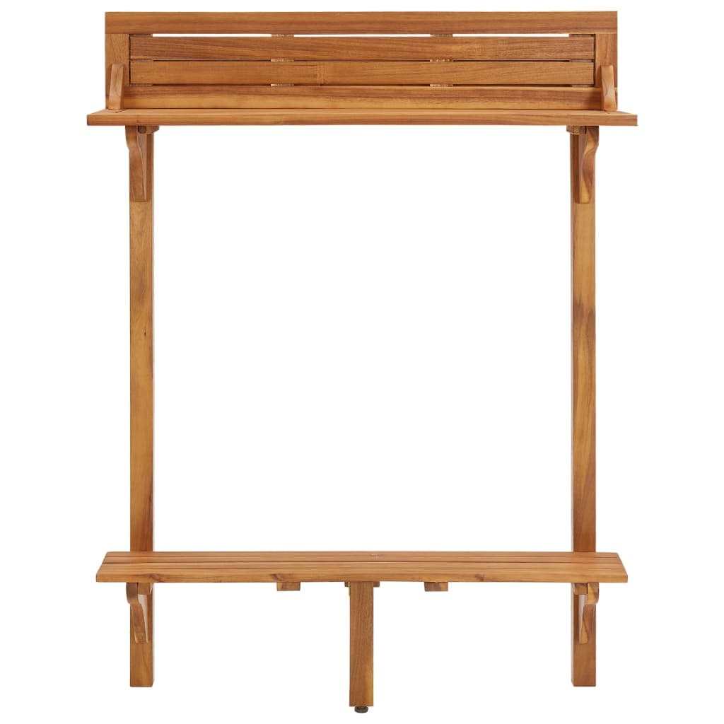 Stehtisch für Balkon 90x37x122,5 cm Akazienholz