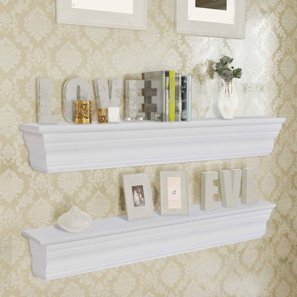 Wandregale Aaliyah, 2er-Set, Weiß