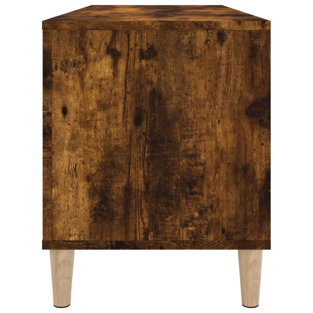 Schallplattenschrank Rauchgraue Eiche 100x38x48 cm