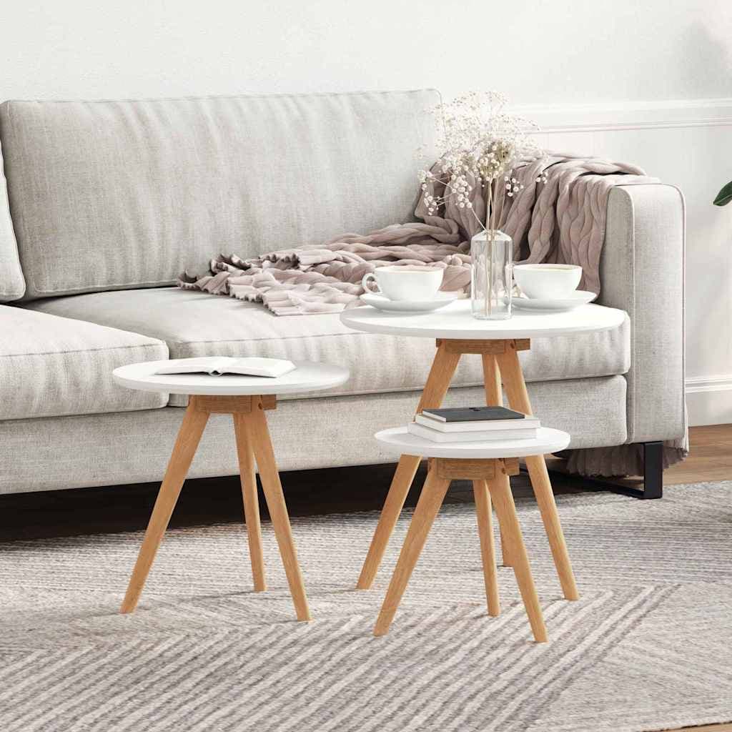 Couchtisch Braun 50x50x46 cm Massivholz Walnuss