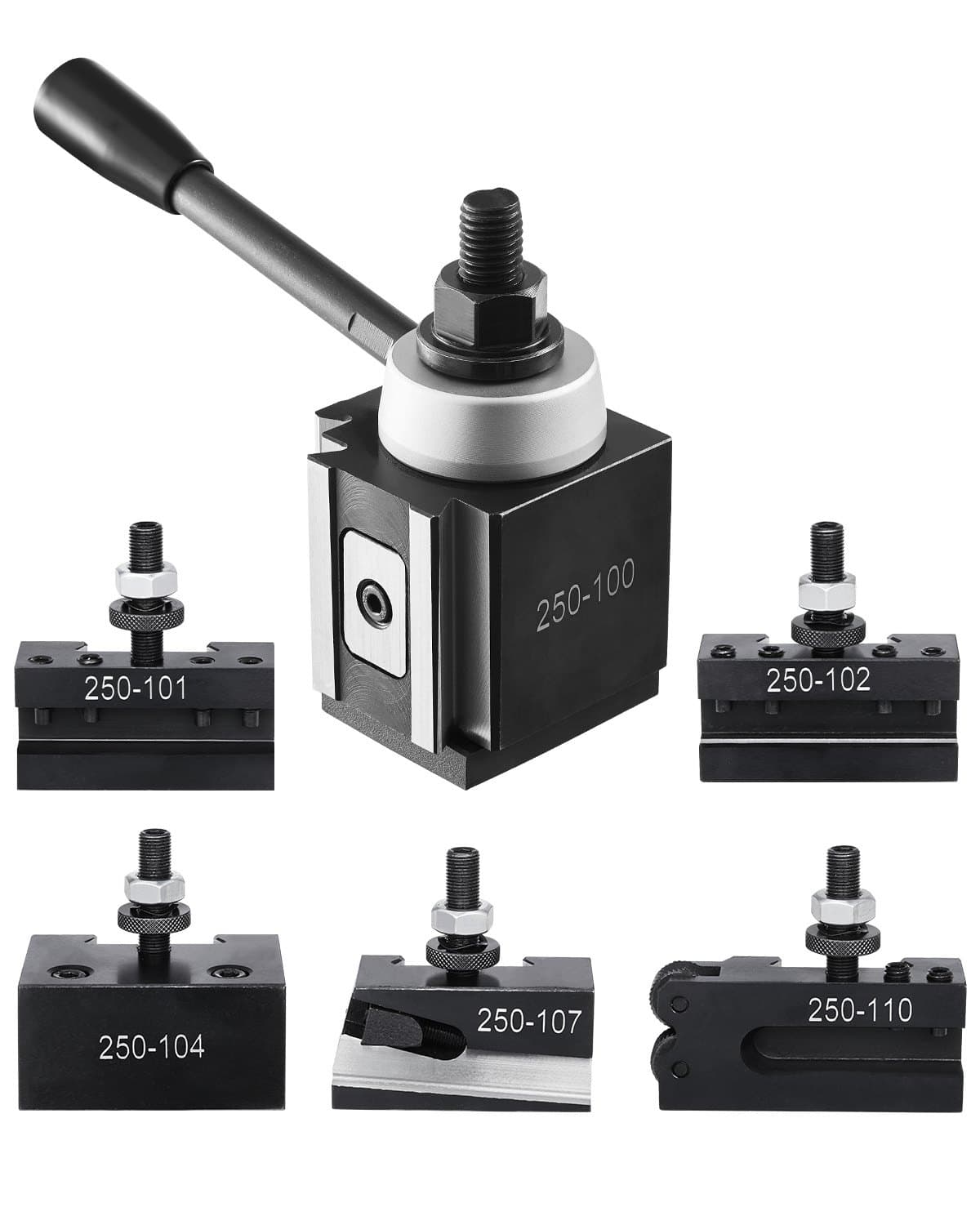 Schnellwechsel-Werkzeughalter-Set, 6-teilig, für Drehmaschinen