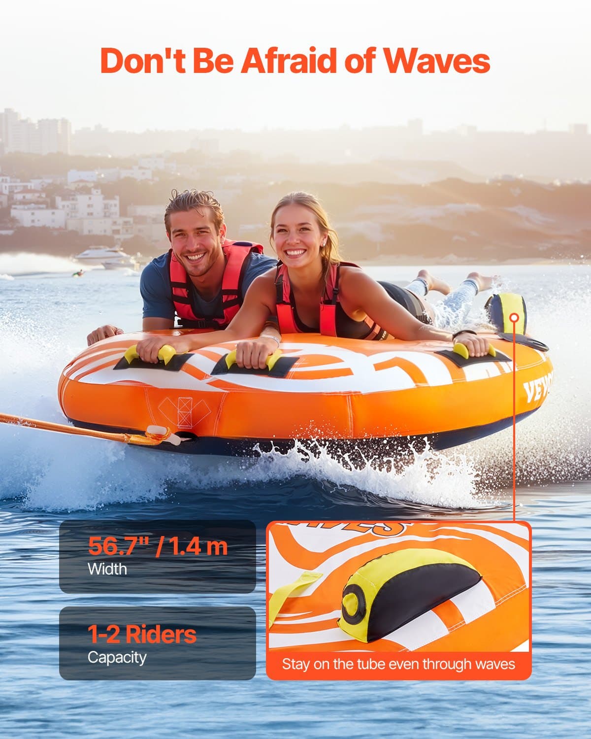 Set de bote remolcable inflable 1–2 pers.
