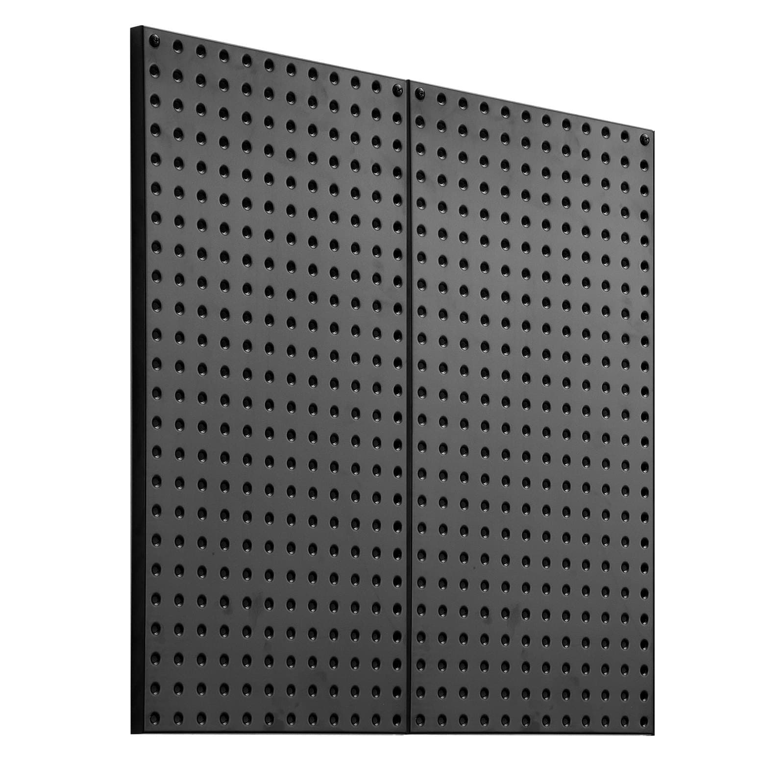 Werkzeugwand aus Stahl mit zwei Lochplatten, 81x40 cm