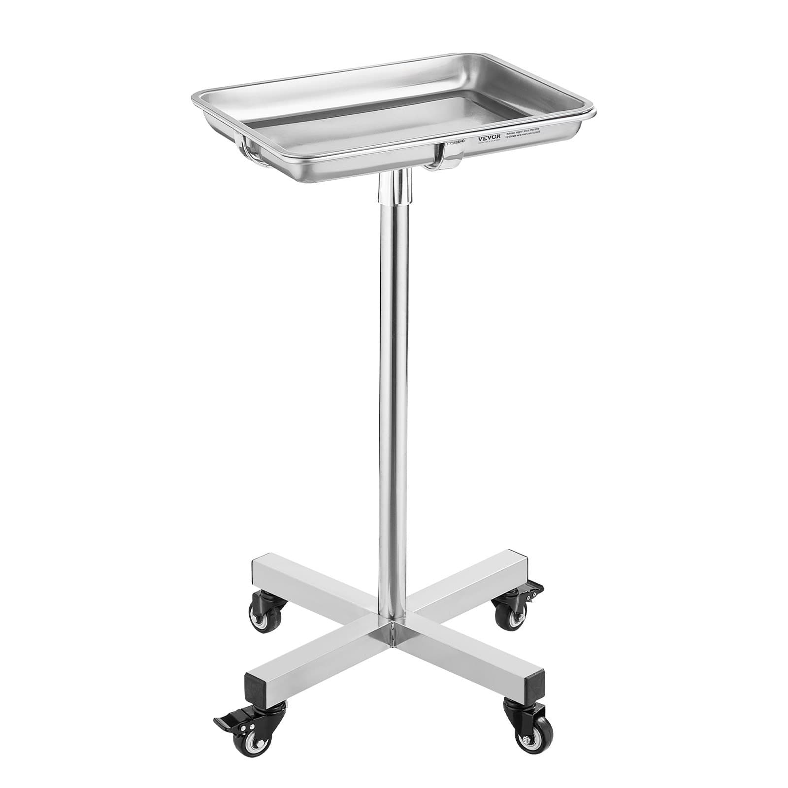 Edelstahl Laborwagen mit abnehmbaren Tabletts