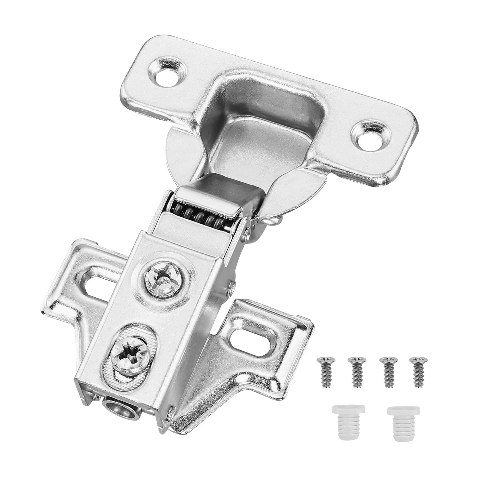 Schranktürscharniere, 60er-Set, teilweise aufliegend, Soft-Close