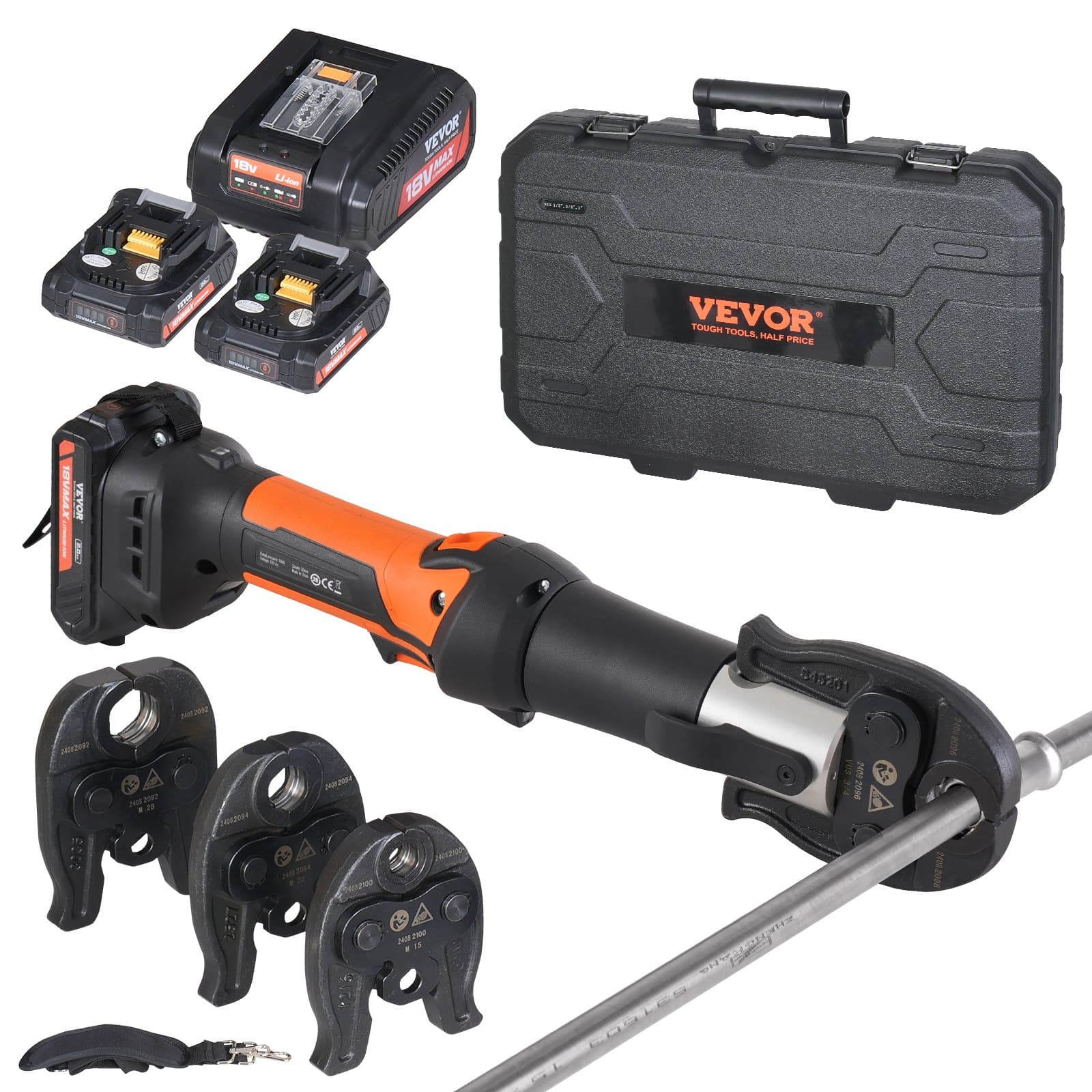 Elektrisches Akku-Presswerkzeug-Set mit M15 M22 M28 Backen
