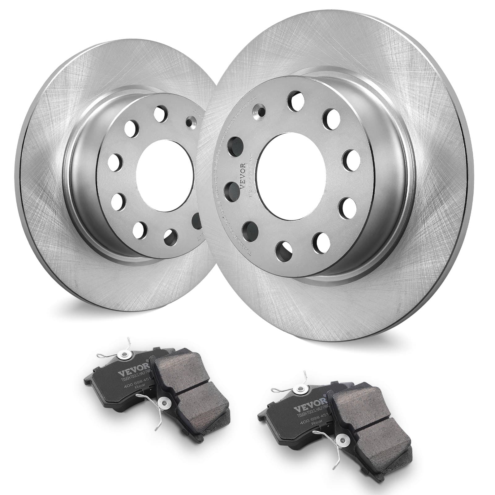 Hinterradbremsen-Set mit Bremsscheiben und Keramik-Bremsbelägen