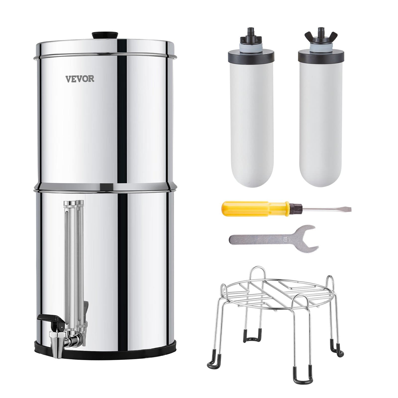 Gravity Water Filter Stainless Steel 7.8 & 8.5 L
