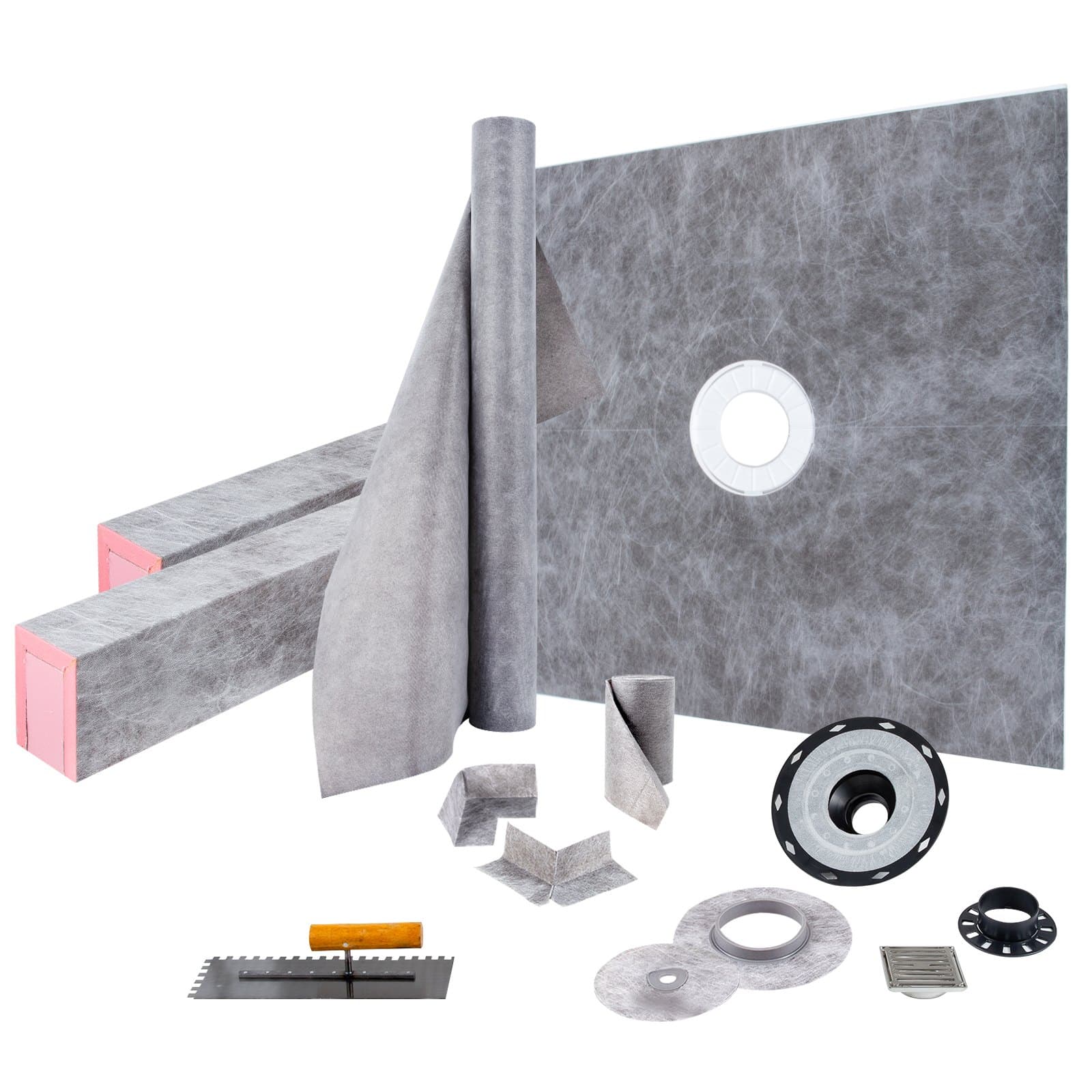 Duschabdichtung Set 1219,2 x 1219,2 mm mit ABS-Mittelflansch