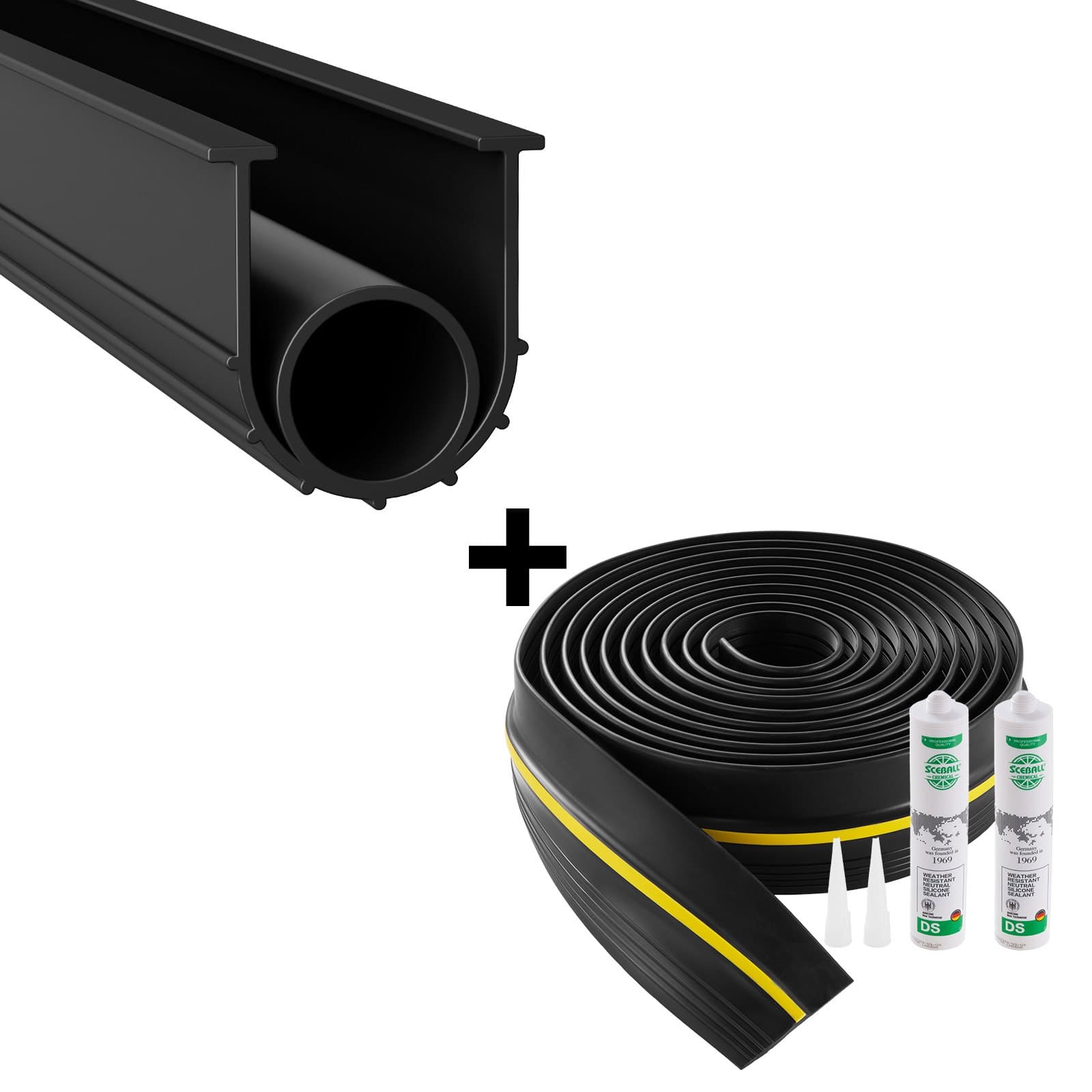 Dichtungsset Garagentorschwellen U-Form mit O-Ring