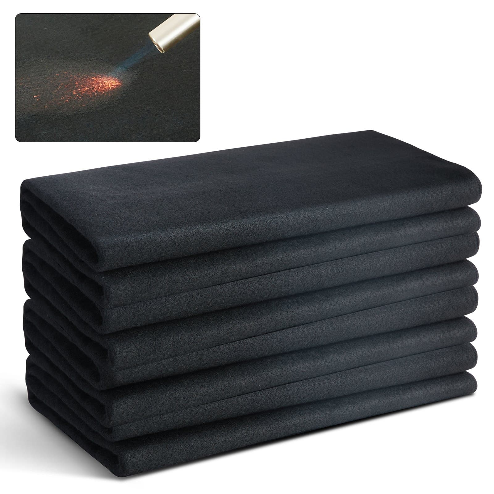 4er-Set Schweißdecke 950 x 910 x 3 mm, hitzebeständig bis 982 °C