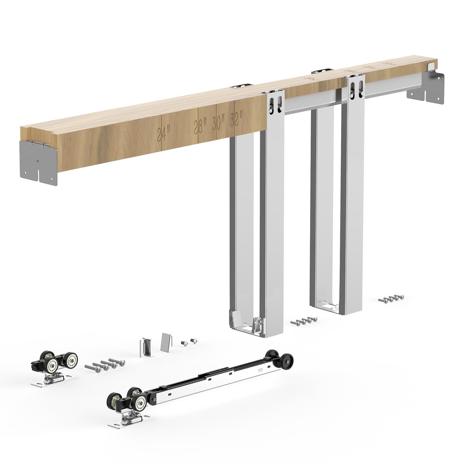 Schiebetürrahmen-Set für 610–813 mm breite Türen