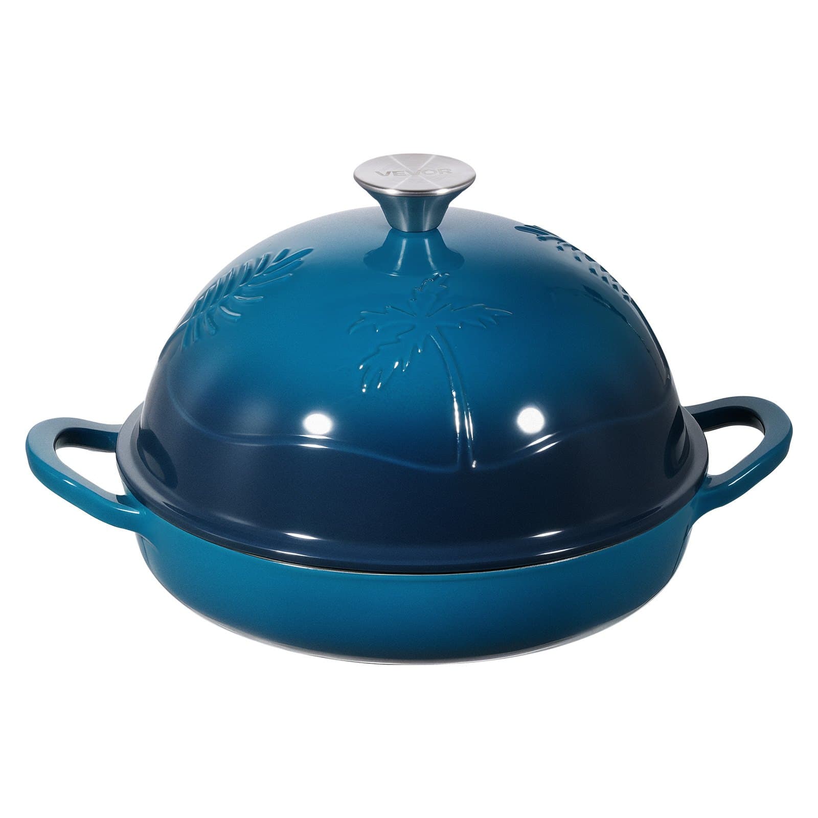 Enameled Cast Iron Pot with Lid, 4.73 Liters